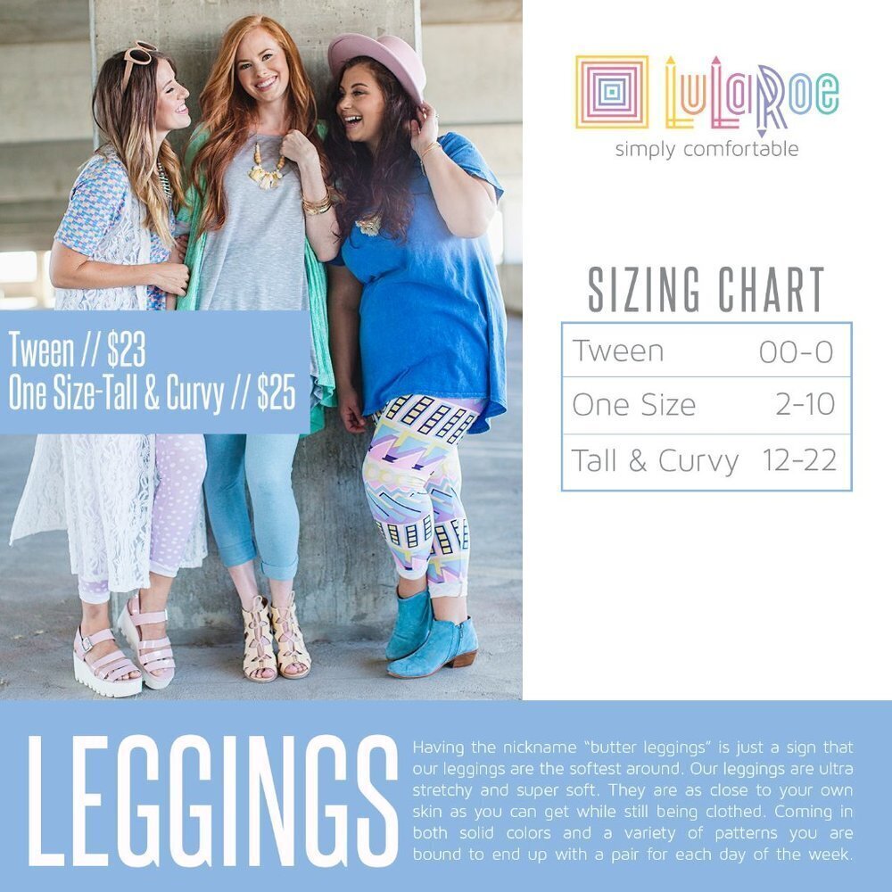 LuLaRoe Tall & Curvy Leggings NWT - Picture 3 of 3